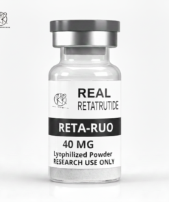 A bottle filled with 40mg of retatrutide for sale