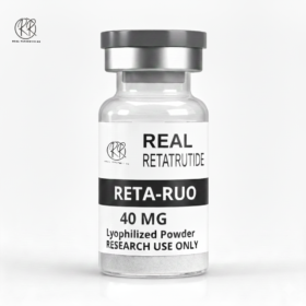 A bottle filled with 40mg of retatrutide for sale